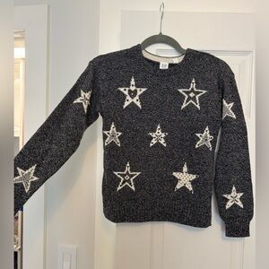 Gap kids sparkly star knit sweater